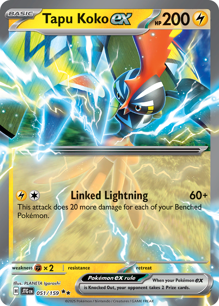 Tapu Koko ex — SV09: Journey Together #051/159