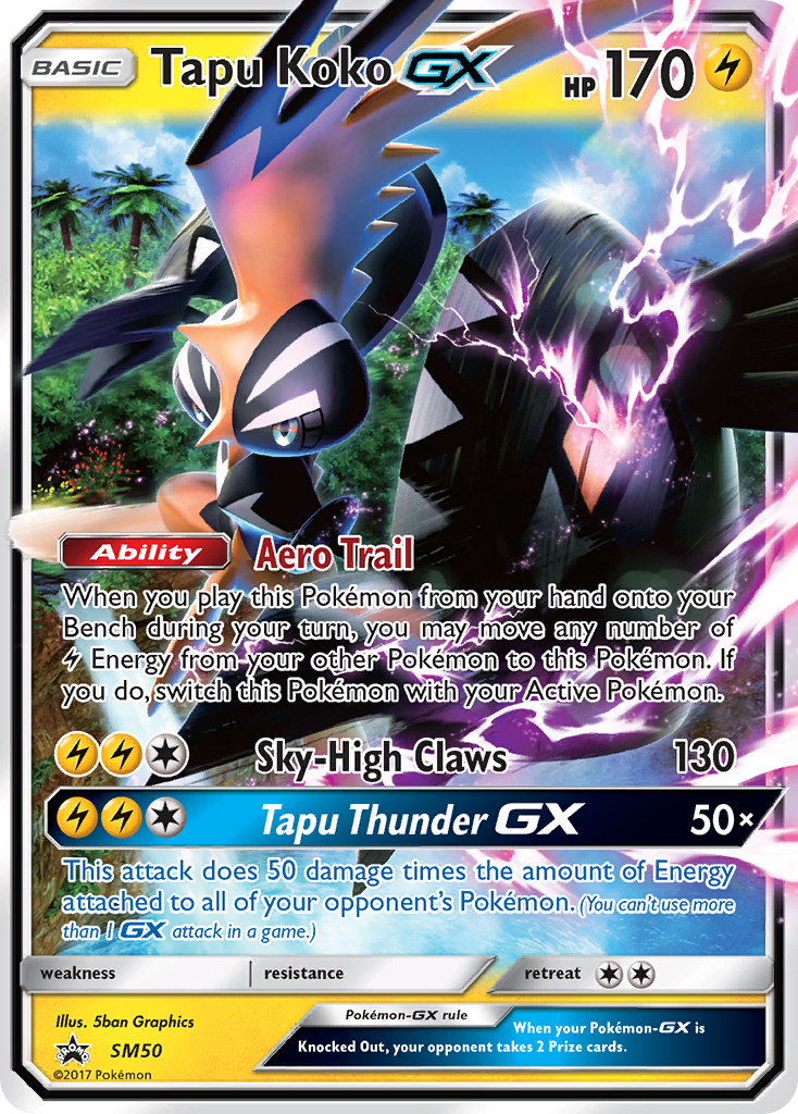 Tapu Koko GX — Jumbo Cards #SM50