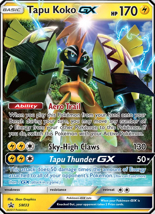 Tapu Koko GX — SM Promos #SM33