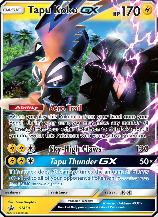 Tapu Koko GX — SM Promos #SM50