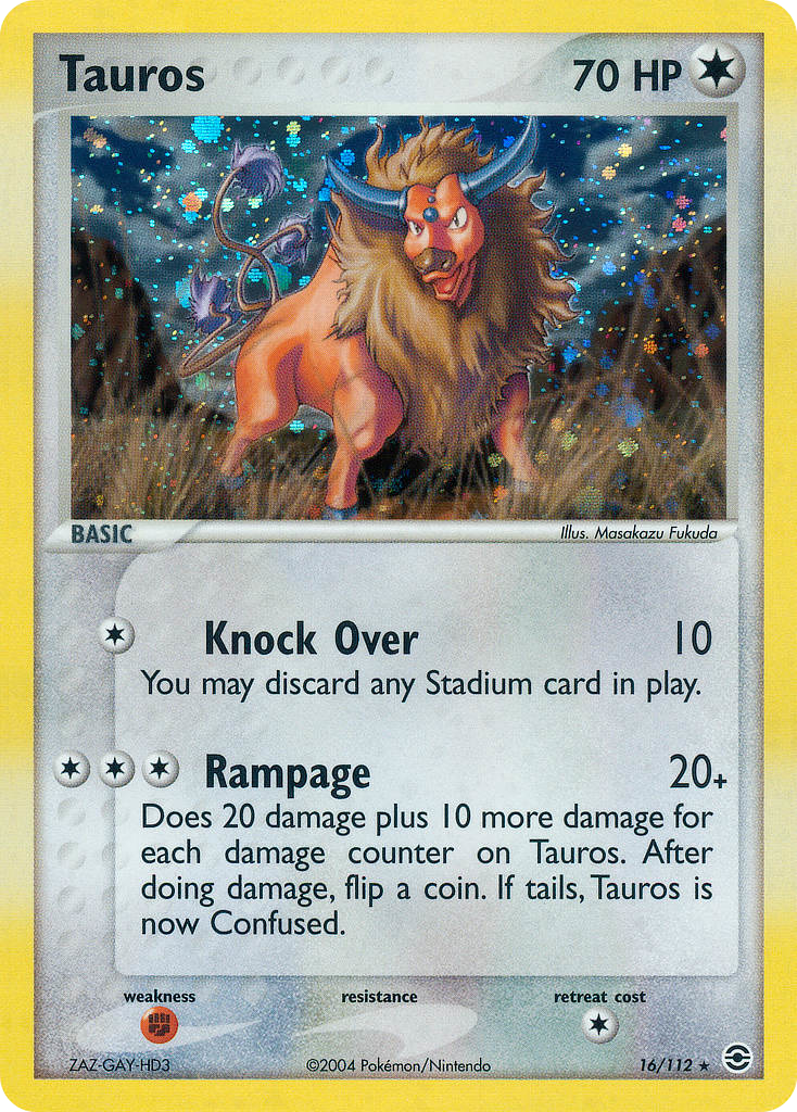 Tauros — FireRed & LeafGreen #16/112