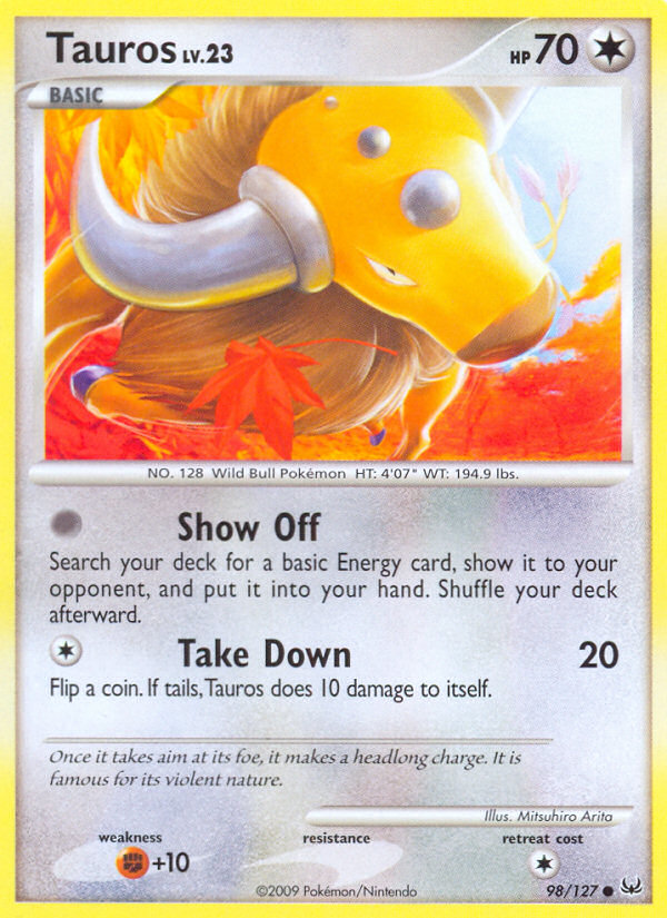 Tauros — Platinum #98/127