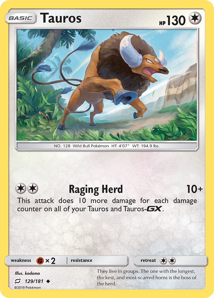Tauros — SM - Team Up #129/181