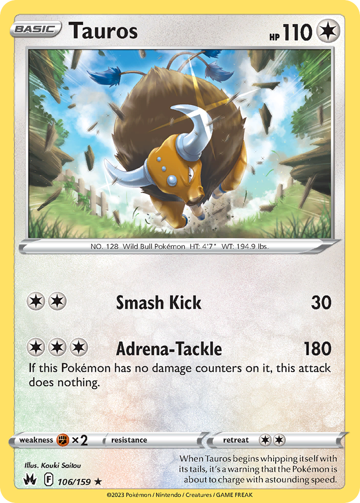 Tauros — SWSH: Crown Zenith #106/159