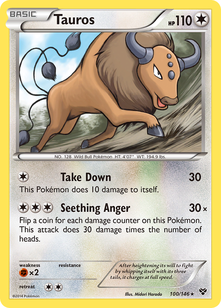 Tauros — XY Base Set #100/146