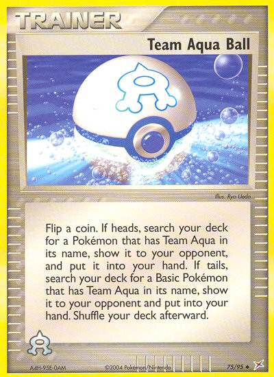 Team Aqua Ball — Team Magma vs Team Aqua #75/95