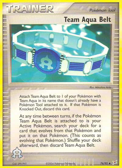 Team Aqua Belt — Team Magma vs Team Aqua #76/95