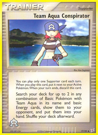 Team Aqua Conspirator — Team Magma vs Team Aqua #77/95