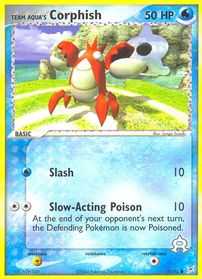 Team Aqua's Corphish — Team Magma vs Team Aqua #51/95