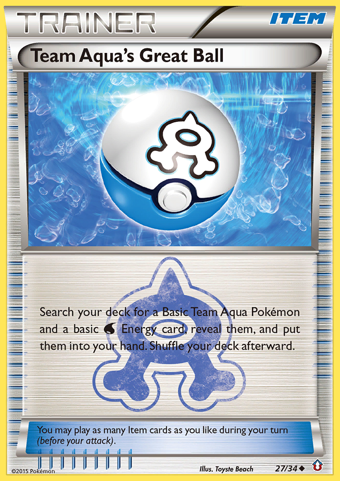 Team Aqua's Great Ball — Double Crisis #27/34