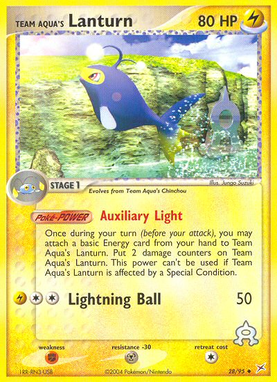 Team Aqua's Lanturn — Team Magma vs Team Aqua #28/95
