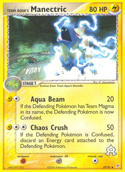 Team Aqua's Manectric — Team Magma vs Team Aqua #29/95