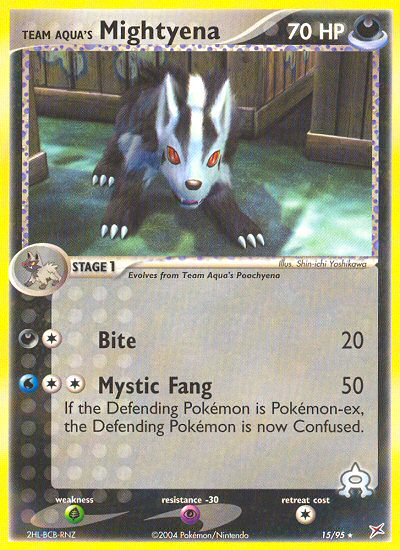 Team Aqua's Mightyena — Team Magma vs Team Aqua #15/95