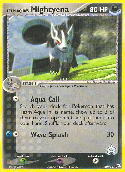 Team Aqua's Mightyena — Team Magma vs Team Aqua #30/95