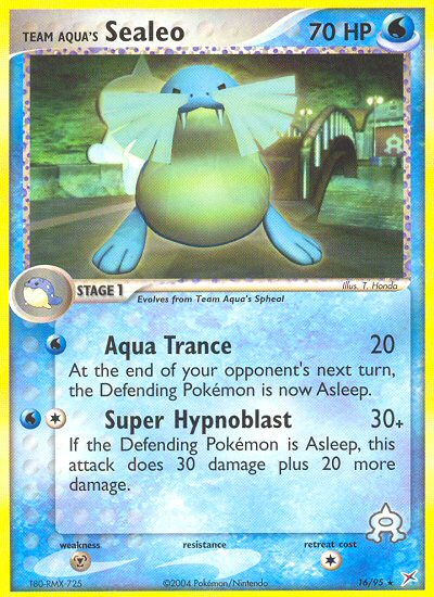 Team Aqua's Sealeo — Team Magma vs Team Aqua #16/95
