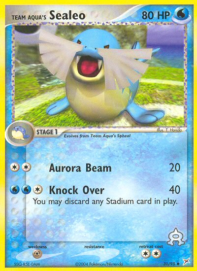 Team Aqua's Sealeo — Team Magma vs Team Aqua #31/95