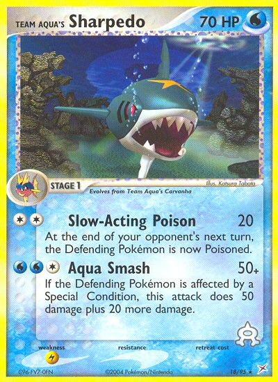 Team Aqua's Sharpedo — Team Magma vs Team Aqua #18/95