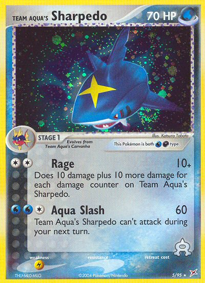 Team Aqua's Sharpedo — Team Magma vs Team Aqua #5/95