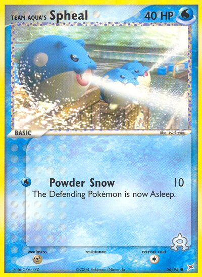 Team Aqua's Spheal — Team Magma vs Team Aqua #56/95