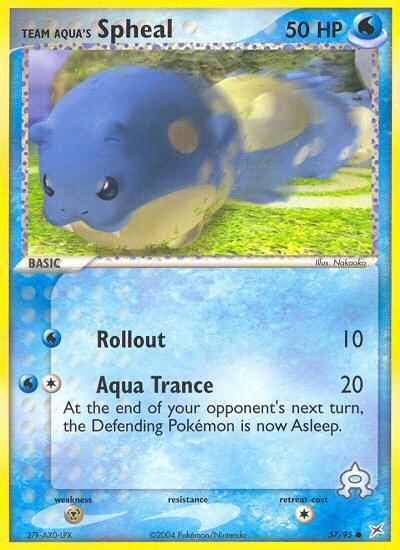 Team Aqua's Spheal — Team Magma vs Team Aqua #57/95