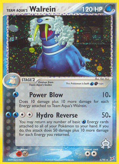 Team Aqua's Walrein — Team Magma vs Team Aqua #6/95
