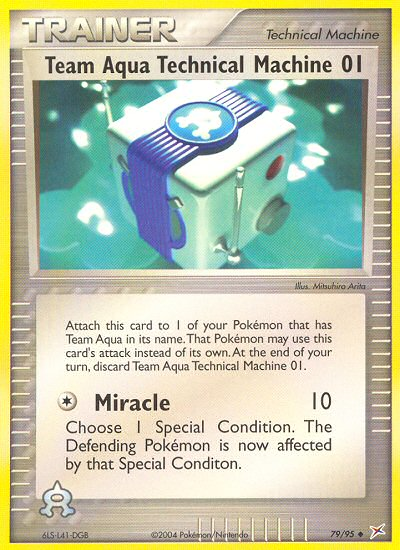 Team Aqua Technical Machine 01 — Team Magma vs Team Aqua #79/95