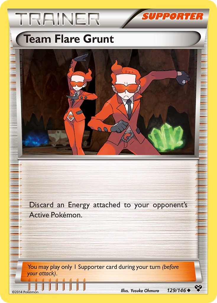 Team Flare Grunt — XY Base Set #129/146