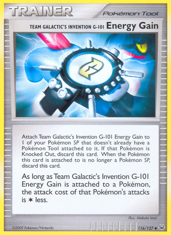 Team Galactic's Invention G-101 Energy Gain — Platinum #116/127