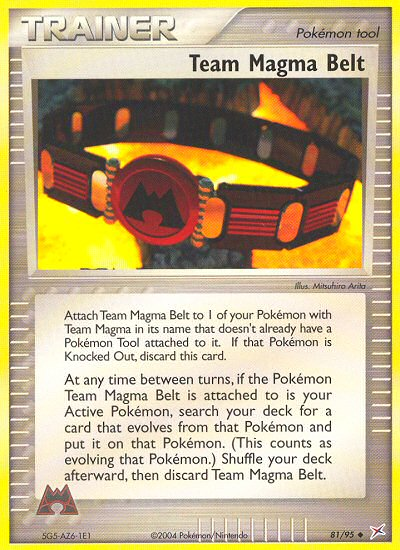 Team Magma Belt — Team Magma vs Team Aqua #81/95