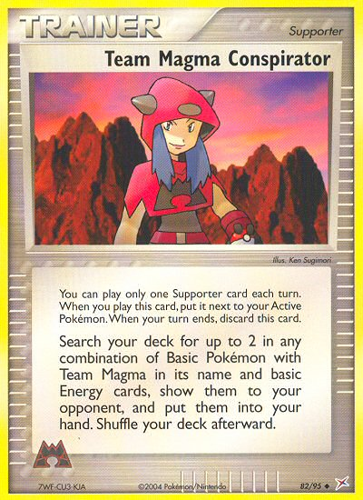 Team Magma Conspirator — World Championship Decks #82/95
