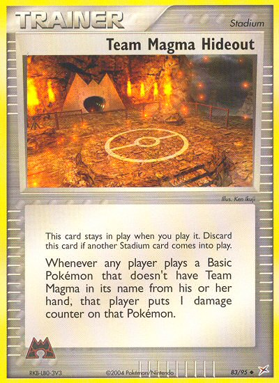 Team Magma Hideout — Team Magma vs Team Aqua #83/95
