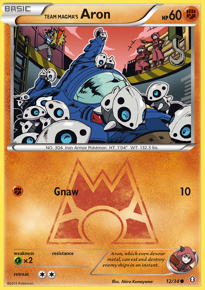 Team Magma's Aron — Double Crisis #12/34