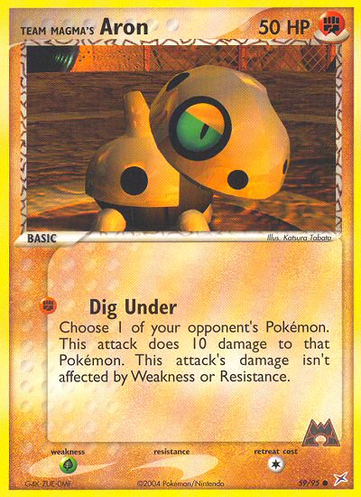 Team Magma's Aron — Team Magma vs Team Aqua #59/95