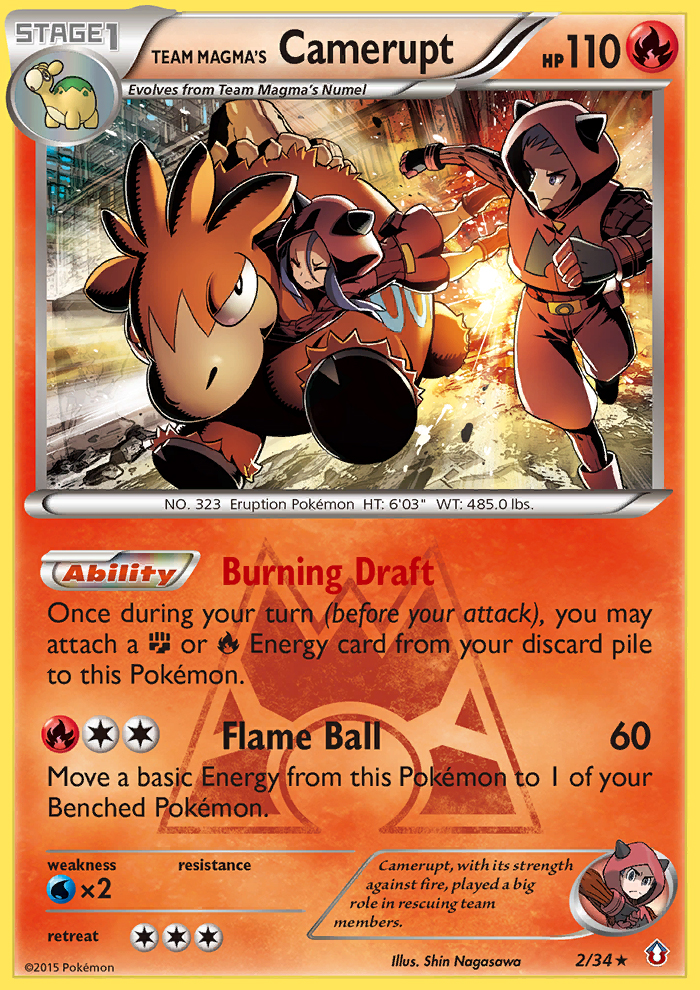 Team Magma's Camerupt — Double Crisis #2/34
