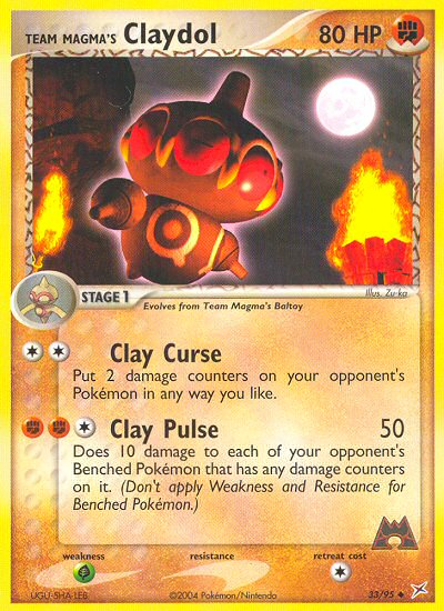 Team Magma's Claydol — Team Magma vs Team Aqua #33/95