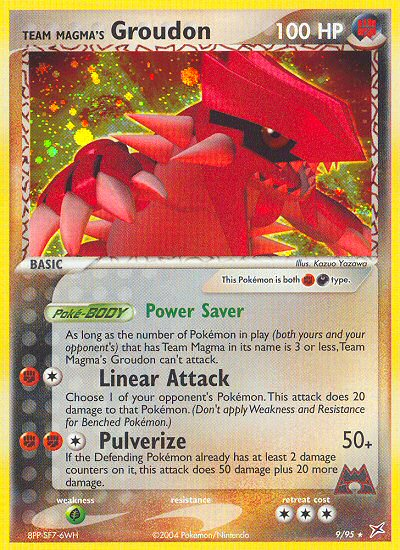 Team Magma's Groudon — Deck Exclusives #009/095