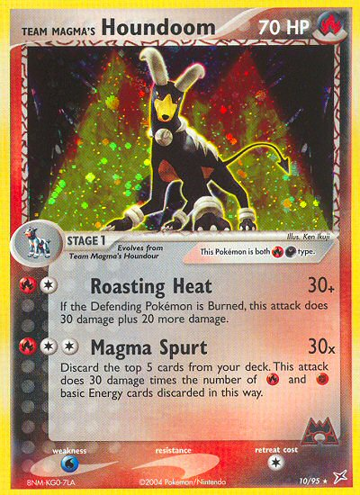 Team Magma's Houndoom — Team Magma vs Team Aqua #10/95