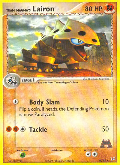 Team Magma's Lairon — Team Magma vs Team Aqua #20/95