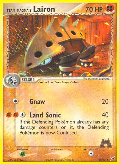 Team Magma's Lairon — Team Magma vs Team Aqua #36/95