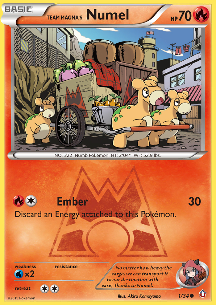 Team Magma's Numel — Double Crisis #1/34