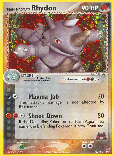 Team Magma's Rhydon — Team Magma vs Team Aqua #11/95