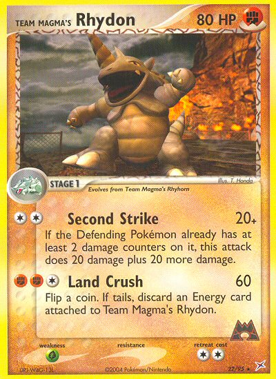 Team Magma's Rhydon — Team Magma vs Team Aqua #22/95