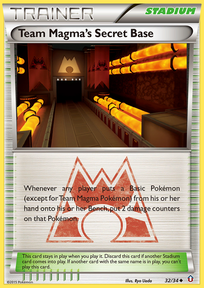 Team Magma's Secret Base — Double Crisis #32/34