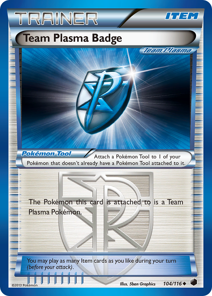 Team Plasma Badge (Team Plasma) — Plasma Freeze #104/116
