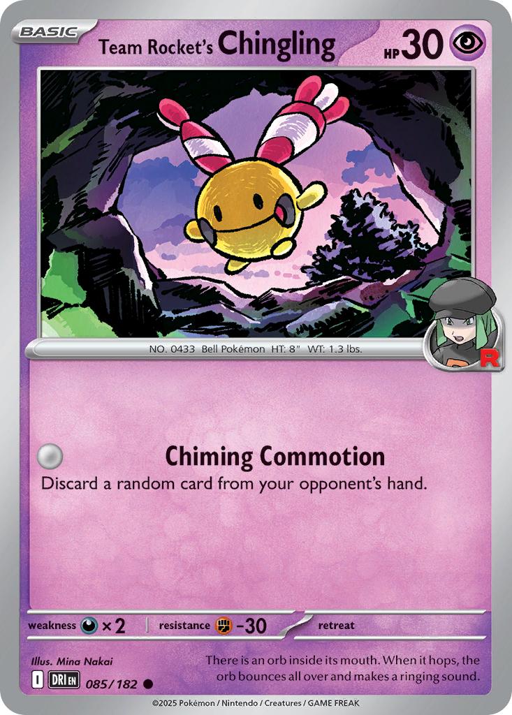Team Rocket's Chingling — SV10: Destined Rivals #085/182
