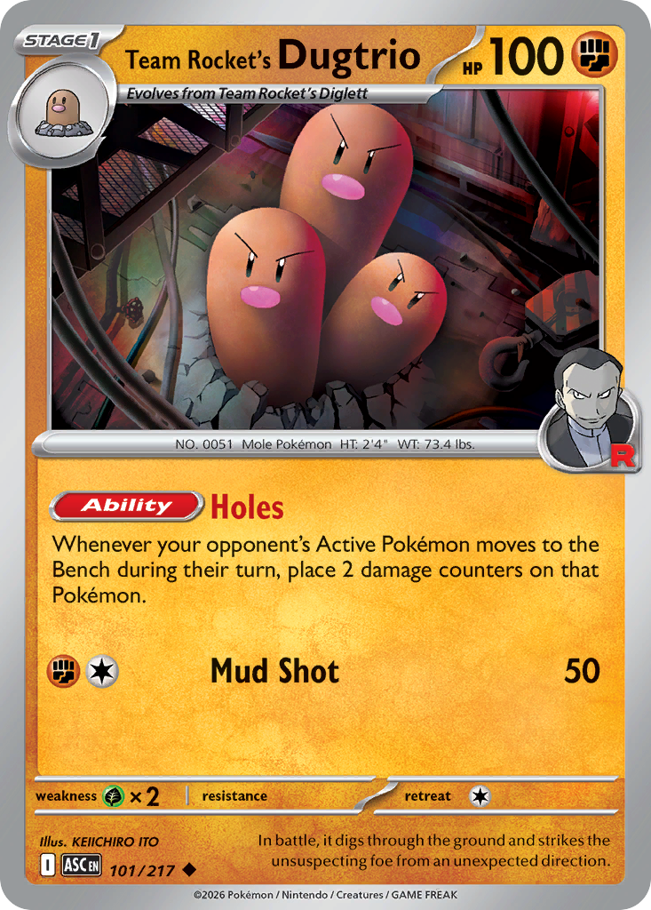 Team Rocket's Dugtrio — ME: Ascended Heroes #101/217