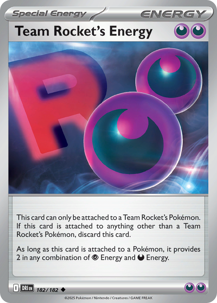 Team Rocket's Energy — SV10: Destined Rivals #182/182