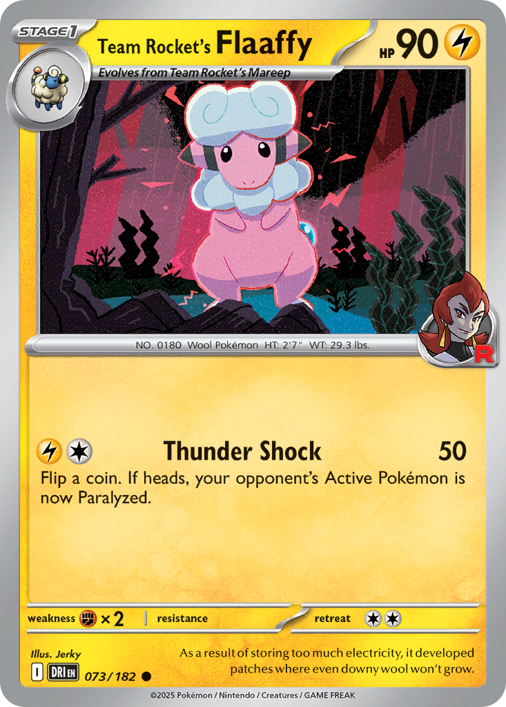 Team Rocket's Flaaffy — SV10: Destined Rivals #073/182