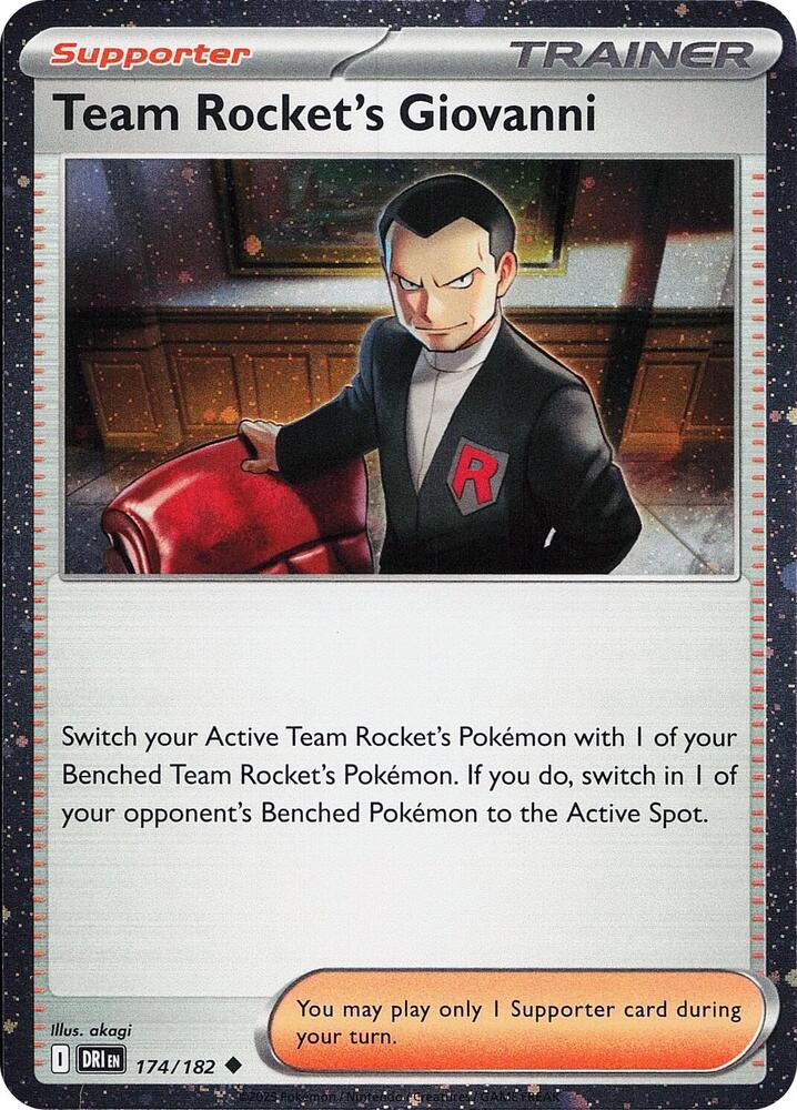 Team Rocket's Giovanni (Cosmos Holo) — Miscellaneous Cards & Products #174/182