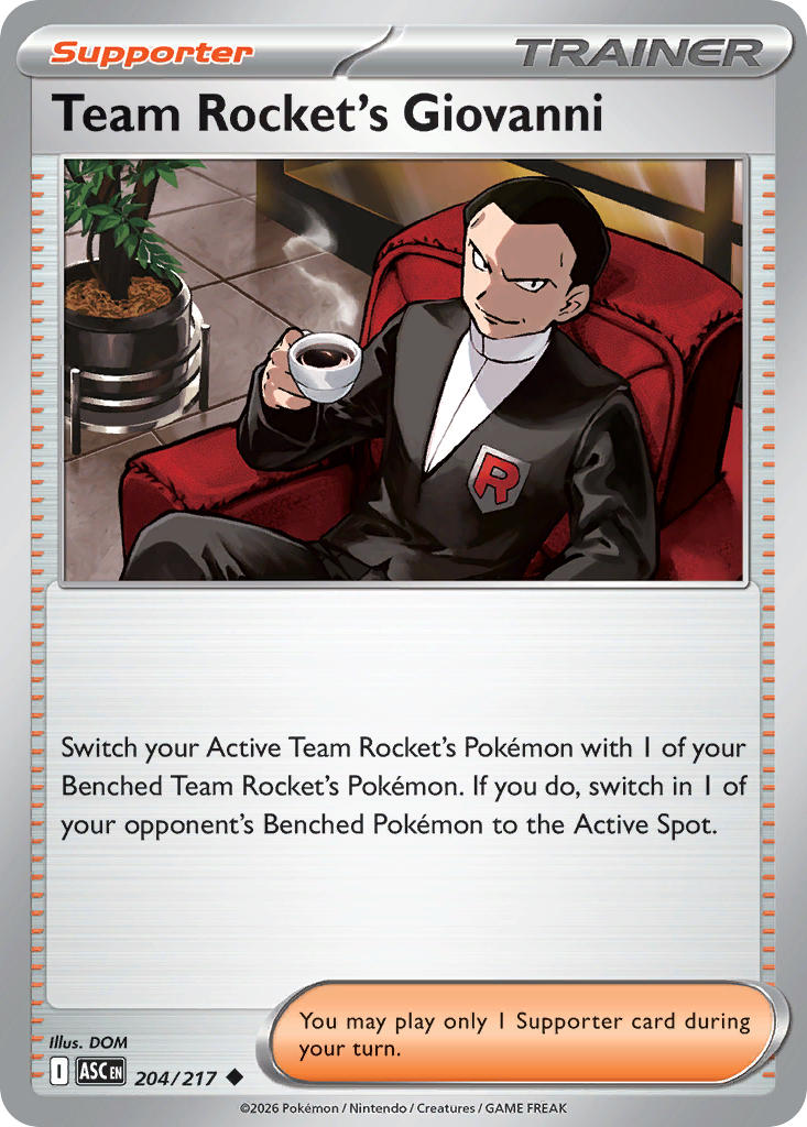 Team Rocket's Giovanni — ME: Ascended Heroes #204/217